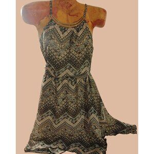 No Comment Dress Large Backless AdjustableMetal Accent Lightweight